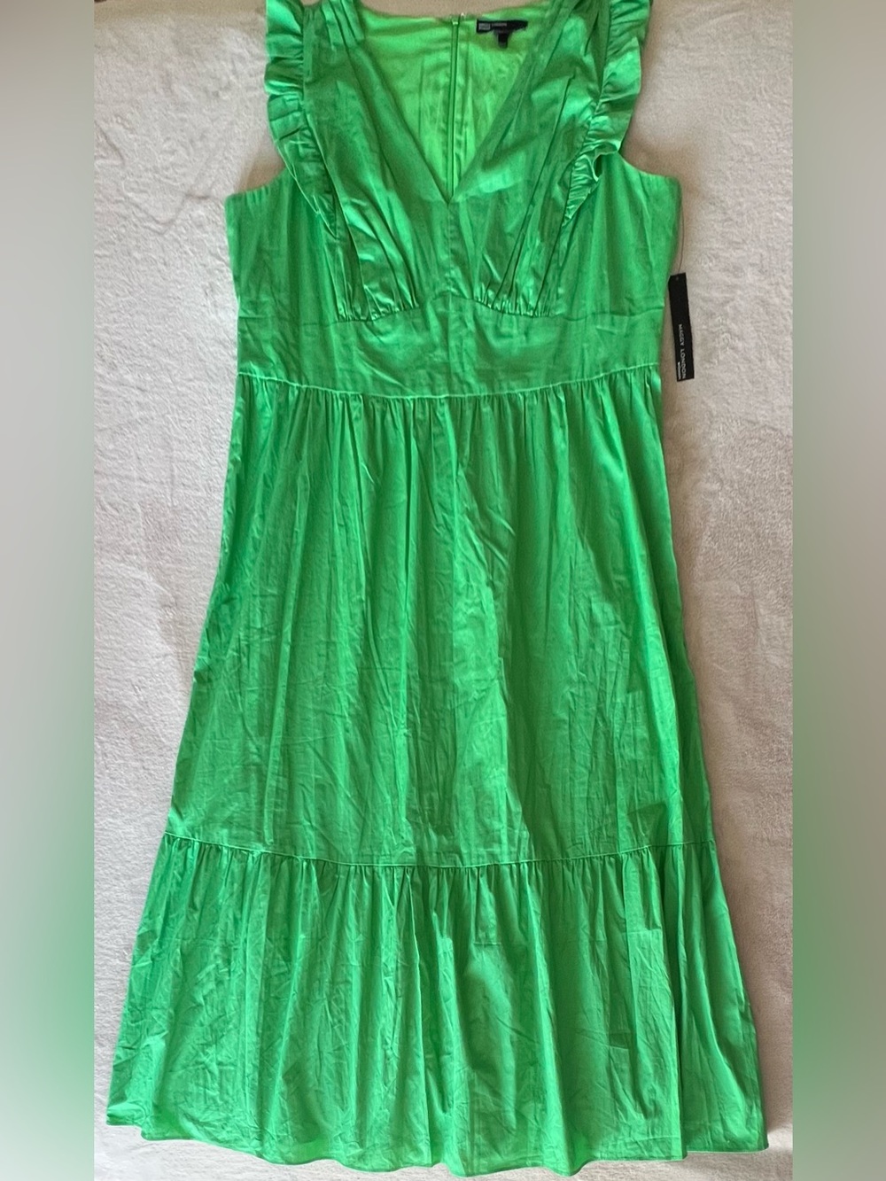 NWT Maggy London Lime Green Maxi Dress